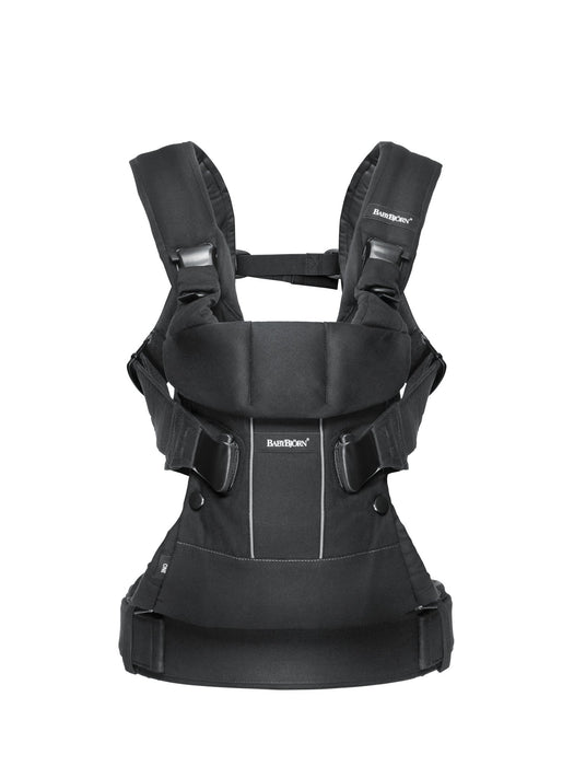 BabyBjorn Baby Carrier One, Black Cotton Mix