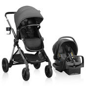 Shop Evenflo Pivot Xpand Travel System with LiteMax Infant Car Seat, 2024, Sabino Gray at GoodBuy Gear