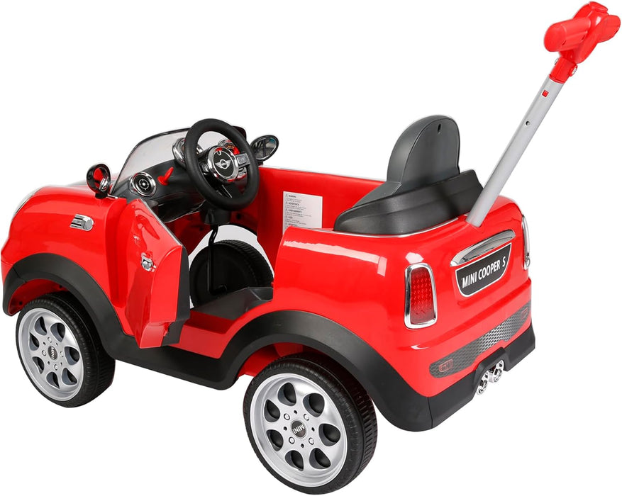RollPlay Mini Cooper Push Car, Red