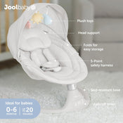 Shop Jool Nova Baby Swing, Signature, Stone at GoodBuy Gear