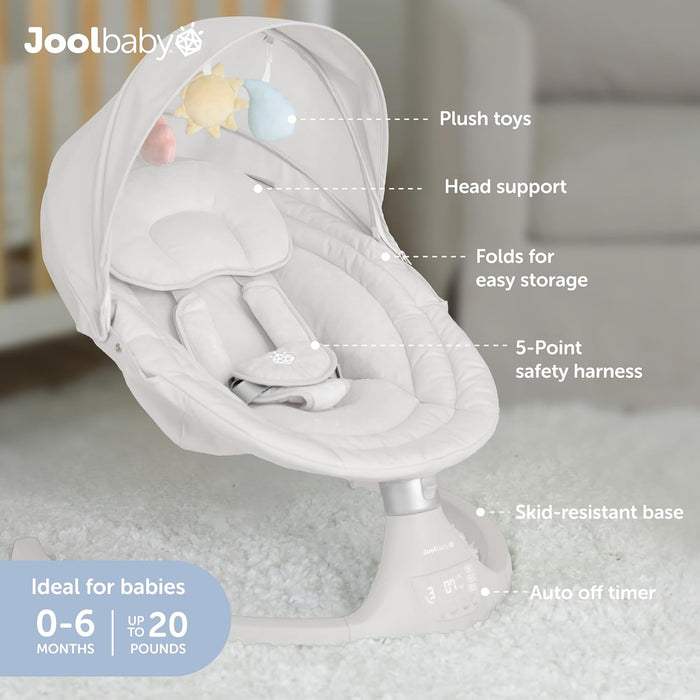 Shop Jool Nova Baby Swing, Signature, Stone at GoodBuy Gear