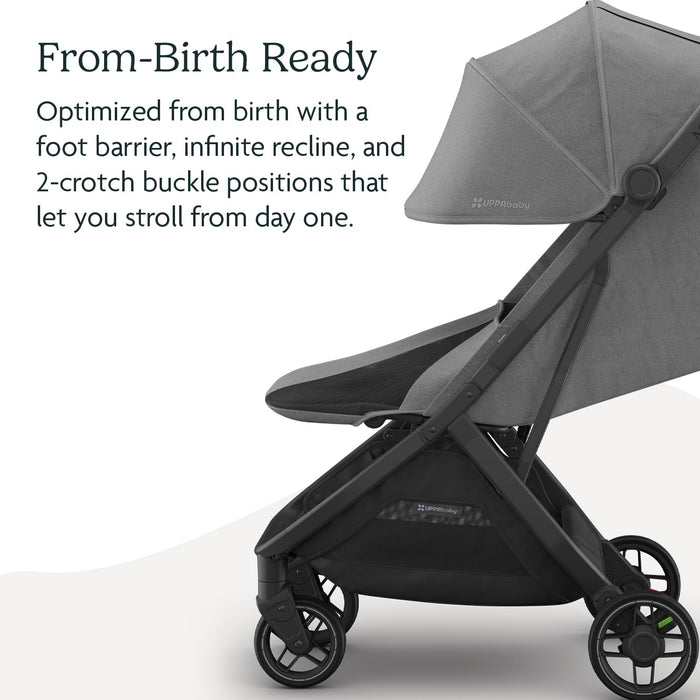 UPPAbaby MINU V3 Stroller, 2025, Greyson (Charcoal Melange)