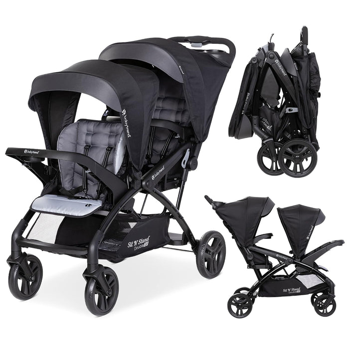 Baby Trend Sit N Stand Double Stroller 2.0 DLX, 2026, Stormy