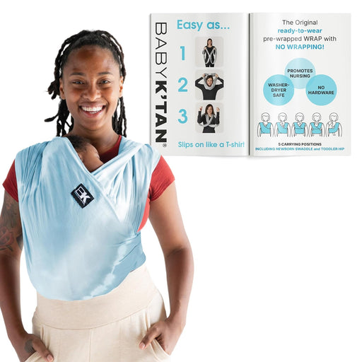 Shop Baby K'tan Baby Carrier, Original, X-Small, Misty Blue at GoodBuy Gear