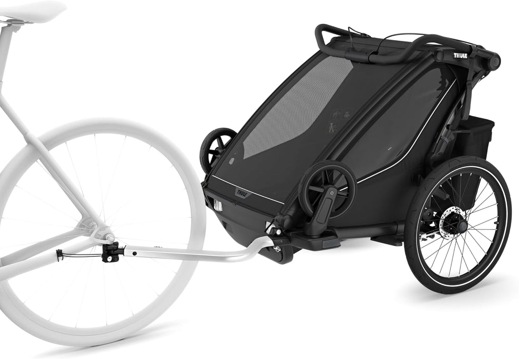 Thule Chariot Sport 2 Bike Trailer, 2023, Double, Midnight Black