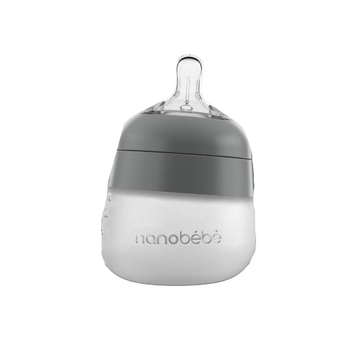 Shop Nanobébé Flexy Silicone Baby Bottle, 5oz, Grey at GoodBuy Gear