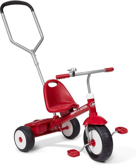 Radio Flyer Steer & Stroll Trike, Red