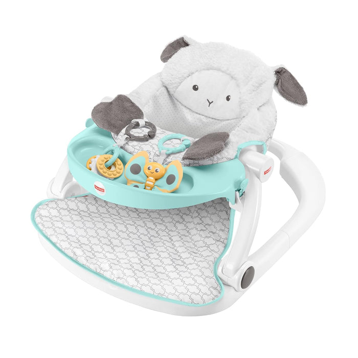 Fisher Price Premium Sit-Me-Up Floor Seat with Toy Tray, Lamb