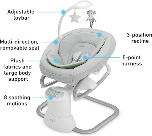 Shop Graco Soothe My Way Swing With Removable Rocker, Madden at GoodBuy Gear