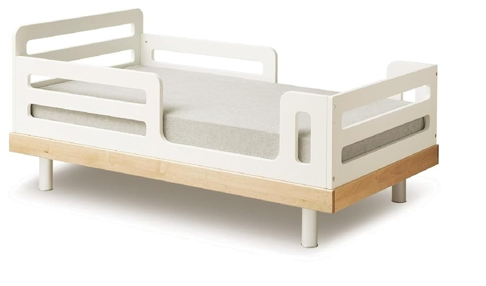 Oeuf NYC Classic Toddler Bed, White/Birch