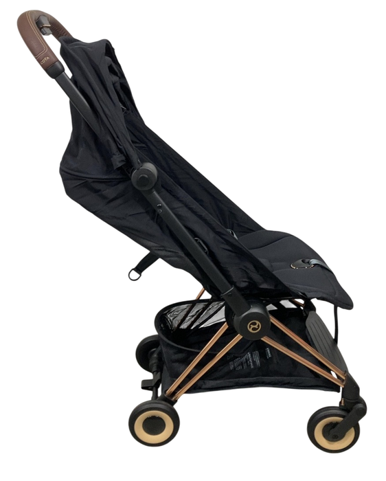 Shop Cybex Coya Stroller, 2023, Rose Gold, Sepia Black at GoodBuy Gear