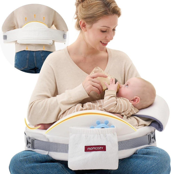 Shop Momcozy MaxSupport Nursing Pillow, CozyPro White (Premium Memory Foam) at GoodBuy Gear