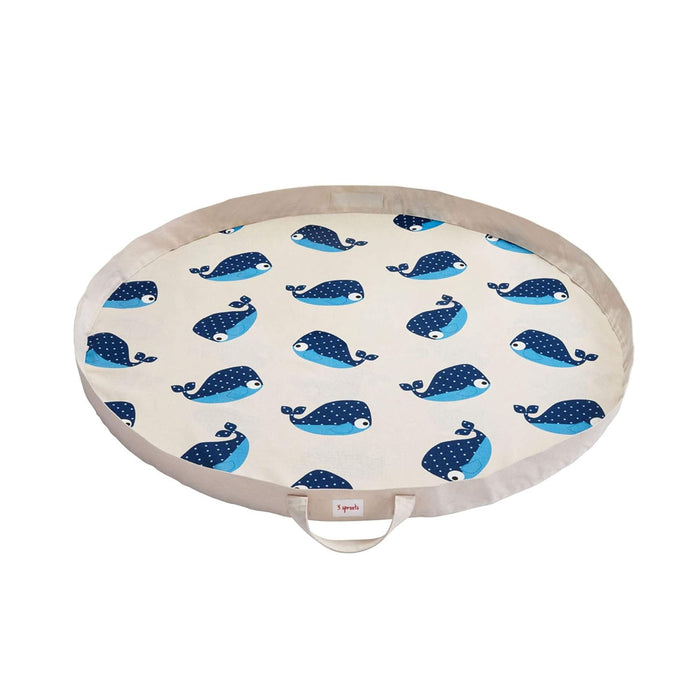 3 Sprouts Play Mat Bag, Whale