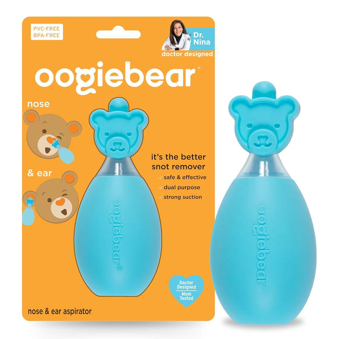 Oogiebear Bulb Nose Nasal Aspirator, Blue