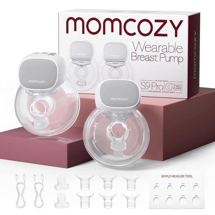 Momcozy S9 Pro Wearable Double Breast Pump, Gray