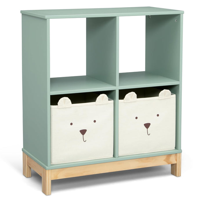 Baby Gap Brannan Bear Bookcase with Bins, Sage/Natural