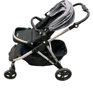 Shop Mockingbird Single to Double 2.0 Stroller, 2025, Heather grey, Silver With Black Leather, Solid Grey at GoodBuy Gear