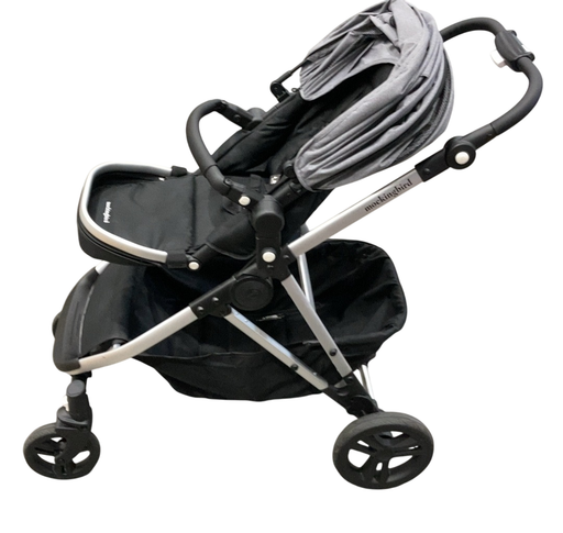 Shop Mockingbird Single to Double 2.0 Stroller, 2025, Heather grey, Silver With Black Leather, Solid Grey at GoodBuy Gear