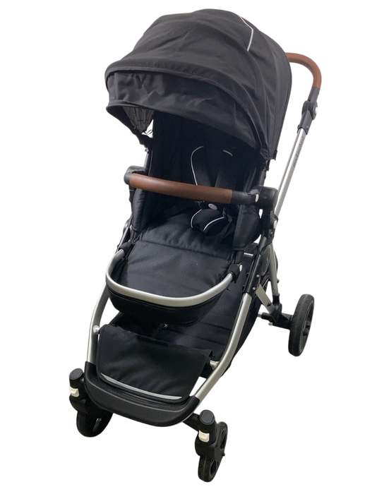 Shop Mockingbird Single to Double 2.0 Stroller, 2024, Black, Silver With Penny Leather, Windowpane at GoodBuy Gear