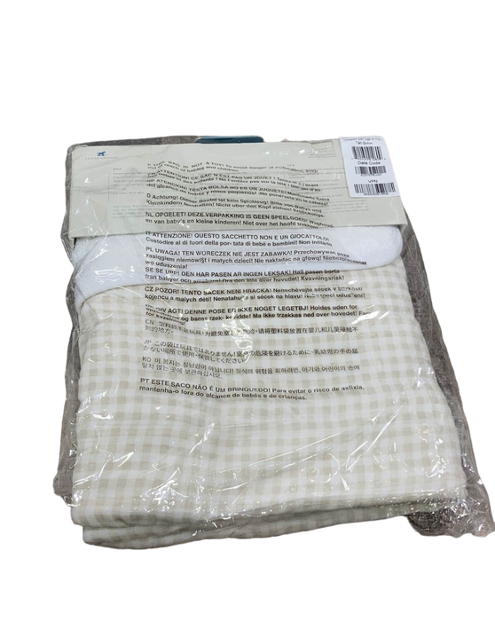Shop Little Unicorn Toddler Hooded Towel, Tan Gingham at GoodBuy Gear