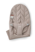 Shop BabyBjorn Bouncer Bliss, Black Frame, Sand Grey Cotton Petal Quilt at GoodBuy Gear