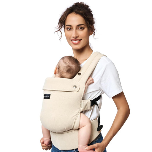 Shop Momcozy PureHug Baby Carrier, Light Amber, Cotton Linen at GoodBuy Gear