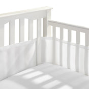 Shop Breathable Baby Mesh Crib Liner, Full Size/4 Sides, White at GoodBuy Gear