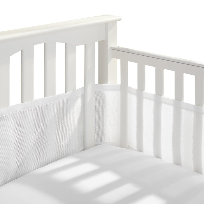Shop Breathable Baby Mesh Crib Liner, Full Size/4 Sides, White at GoodBuy Gear