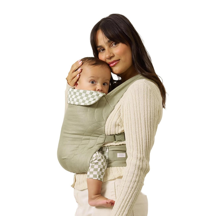 Solly Baby Soft Buckle Carrier, Sage Chequer