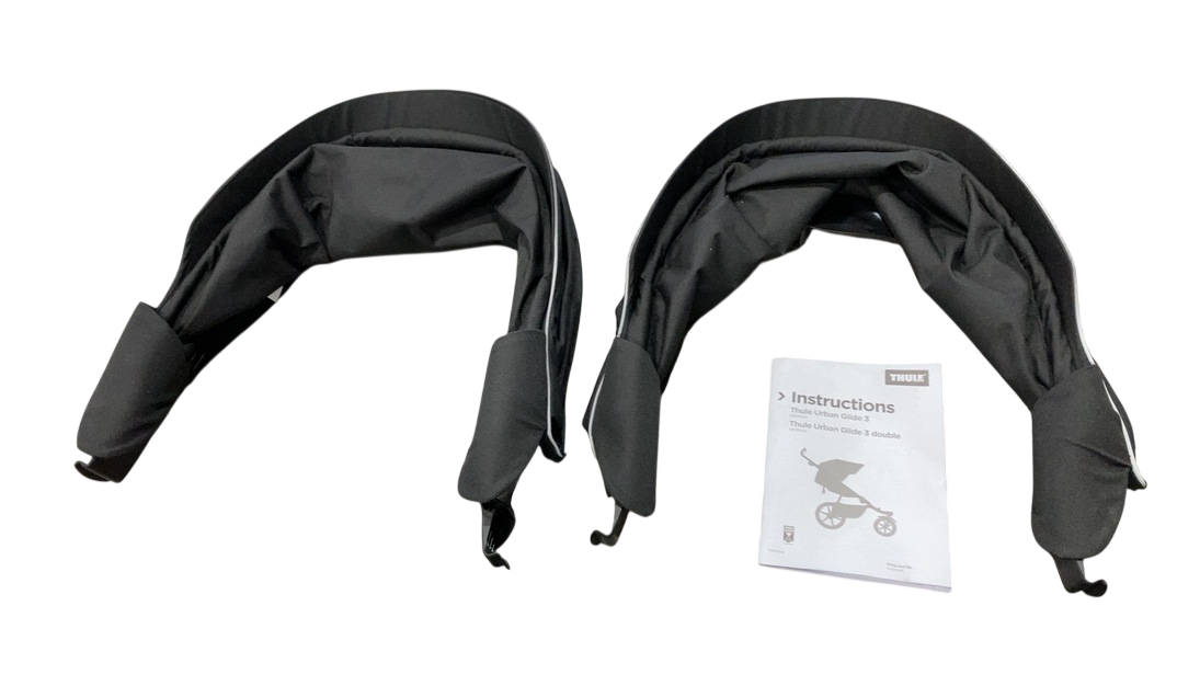 Shop Thule Urban Glide 3 Double Stroller, 2025, Black, Magnetic Harness at GoodBuy Gear