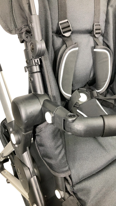 Shop Mockingbird Single to Double 2.0 Stroller, 2024, Black, Silver With Black Leather, Watercolor Drops at GoodBuy Gear