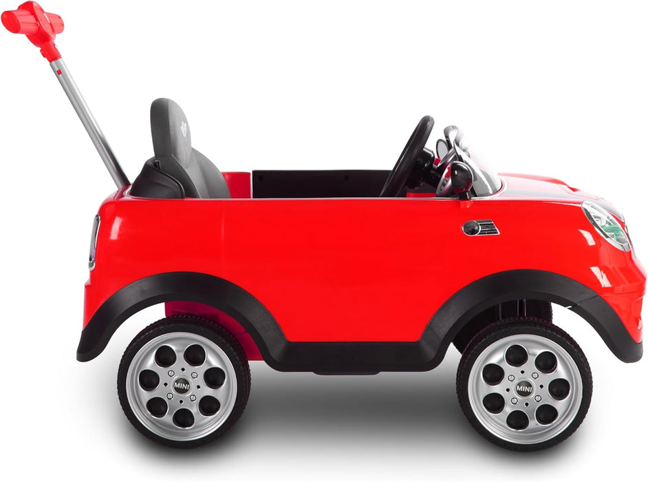 RollPlay Mini Cooper Push Car, Red