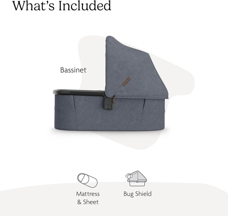 UPPAbaby V3 Bassinet, Julian (Dusty Blue Melange)