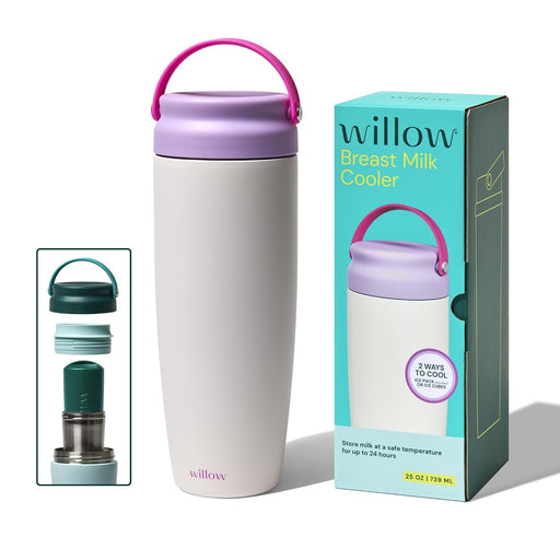 Shop Willow Portable Breastmilk Cooler, Alabaster, 25oz at GoodBuy Gear