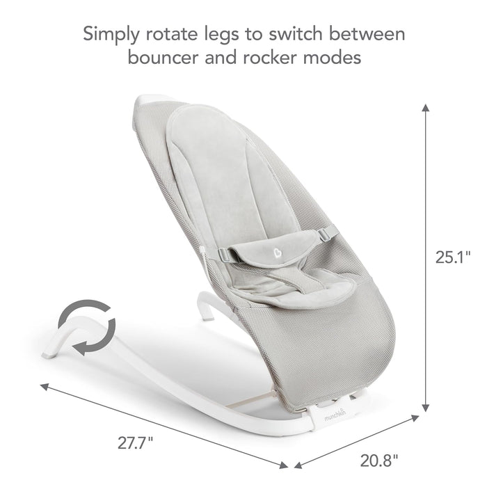 Shop Munchkin Electric Baby Bouncer & Rocker with Digital Touch Display, Grey at GoodBuy Gear