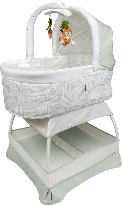 TruBliss Sweetli Calm Bassinet, Sage Fern Leaves