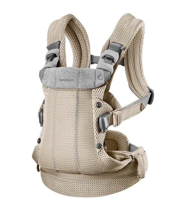BabyBjorn Baby Carrier Harmony, Gray Beige, 3D Mesh