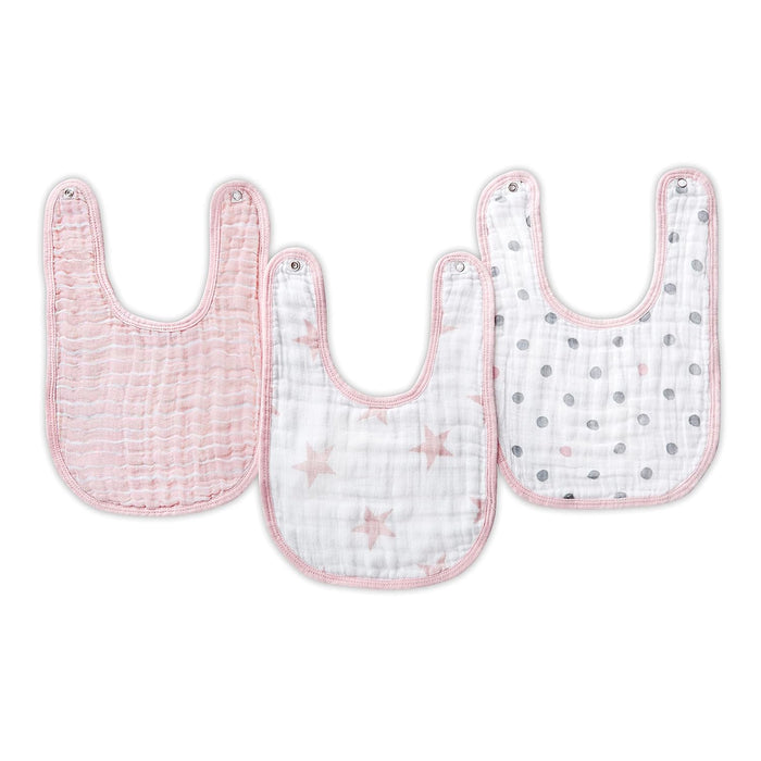 Aden + Anais Muslin Snap Bibs (3 Pack), Doll