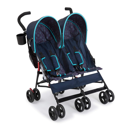 Shop Delta Children LX Side by Side Tandem Umbrella Stroller, 2025, Night Sky at GoodBuy Gear