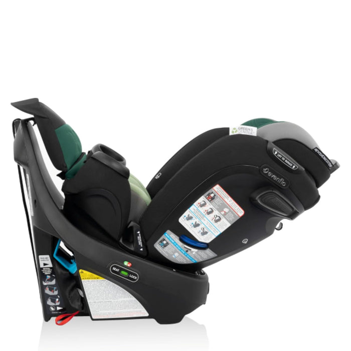 Shop Evenflo Revolve 360 Extend All-in-One Rotating Car Seat with Green & Gentle Fabric, Emerald, 2025 at GoodBuy Gear