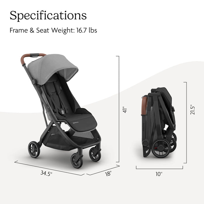 UPPAbaby MINU V3 Stroller, 2025, Greyson (Charcoal Melange)