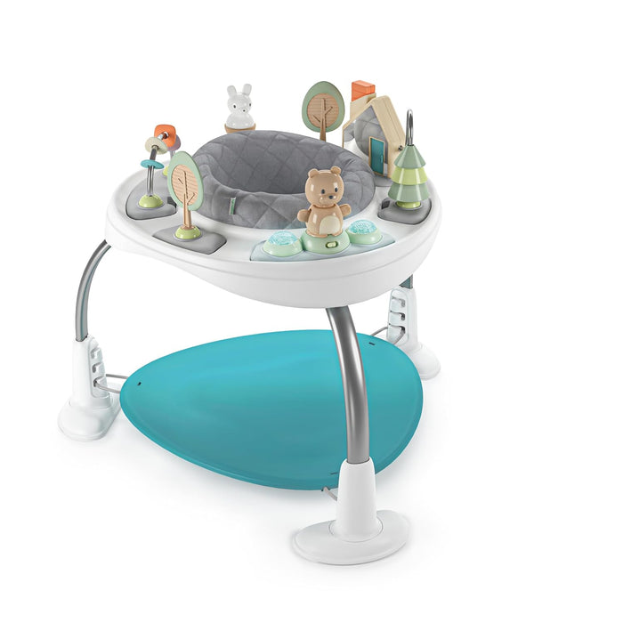 Ingenuity Spring & Sprout 2-in-1 Activity Center, Chambray