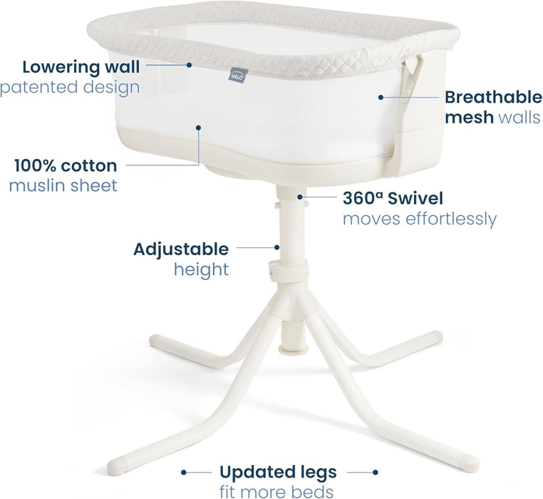 Halo BassiNest Swivel Sleeper 4.0 Air, Oat