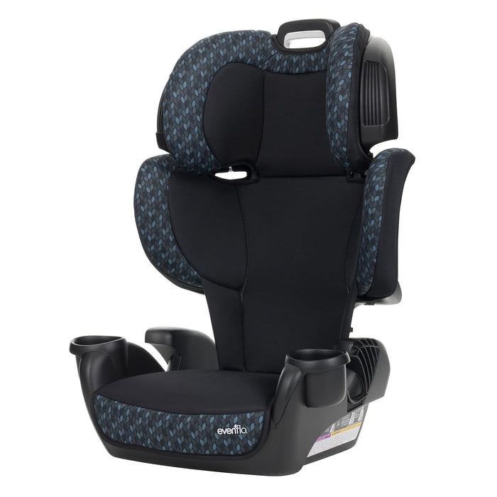 Evenflo GoTime LX Booster Car Seat, 2024, Quincy Blue