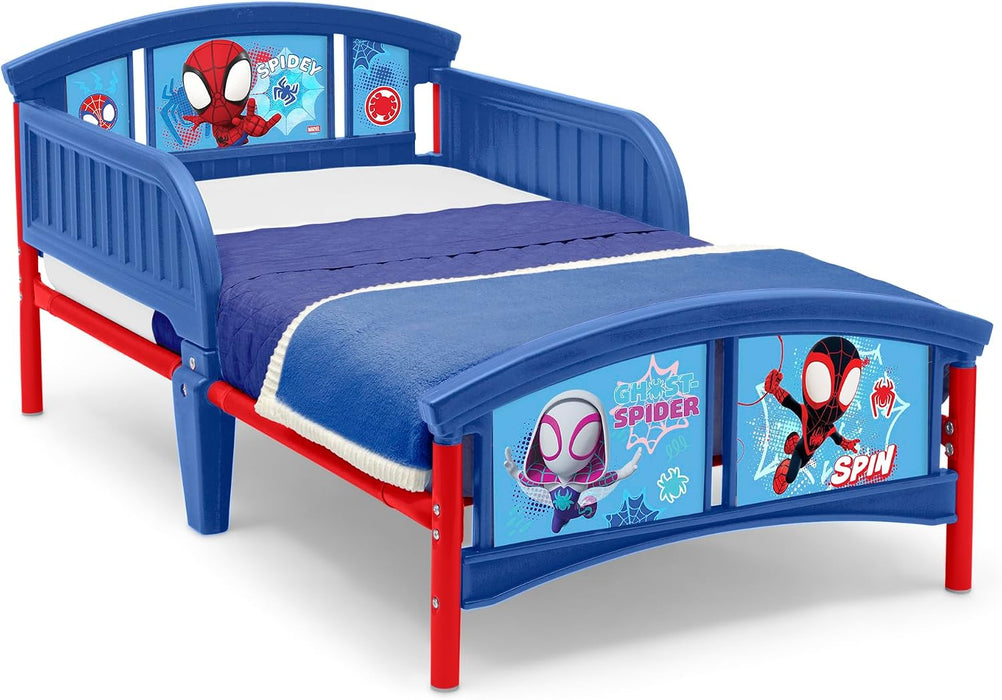 Delta Children Spidey and His Amazing Friends Plastic Toddler Bed, Blue