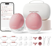 Shop Momcozy Mobile Flow Hands-Free Breast Pump M9, Cozy Red, Double at GoodBuy Gear