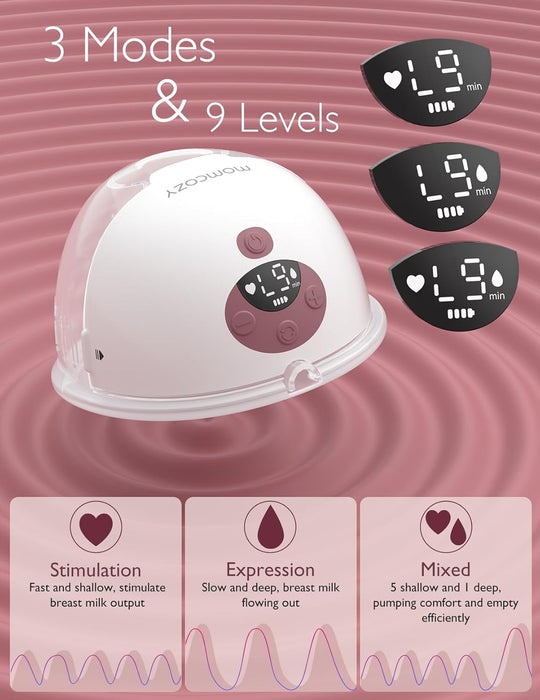 Shop Momcozy All-in-one M5 Double Wearable Breast Pump, Cozy Red at GoodBuy Gear