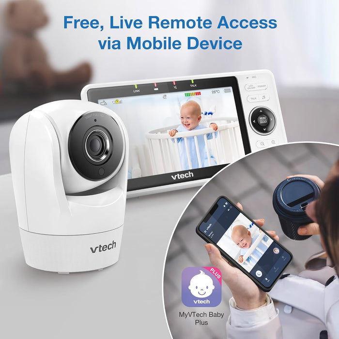 VTech Upgraded Smart WiFi Baby Monitor, VM901