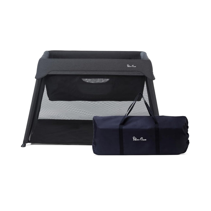 Silver Cross Sleep & Go 3 in 1 Travel Crib, Carbon