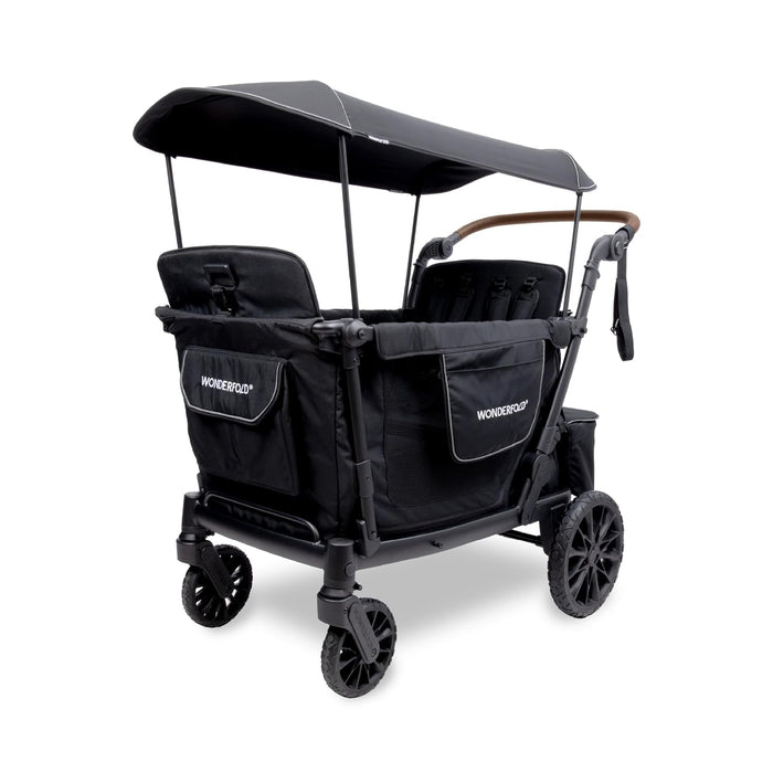 Wonderfold L Stroller Wagon, Black, 4 Seater